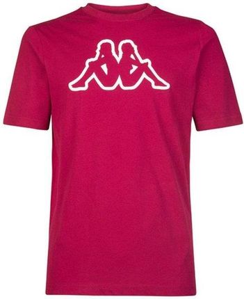 Kappa t-shirt męski bordowy Logo Cromen 303HZ70-104