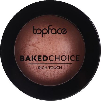 Topface Róż Do Policzków - Baked Choice Rich Touch Blush On 01 Nude Sparkle