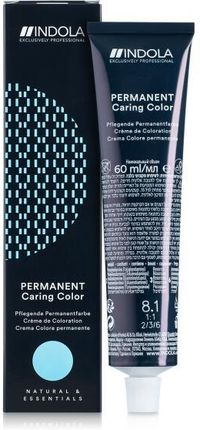 Indola Krem Koloryzujący Do Włosów Z Amoniakiem - Permanent Caring Color 7.82 Średni Blond Czekoladowy Perłowy