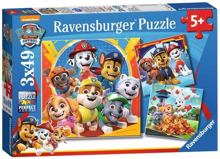 Ravensburger Puzzle Dla Dzieci 3W1 Psi Patrol