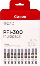 Zdjęcie Canon PFI-300 MBK/PBK/C/M/Y/PC/PM/R/GY/CO Multi Pack (4192C008) - Łochów