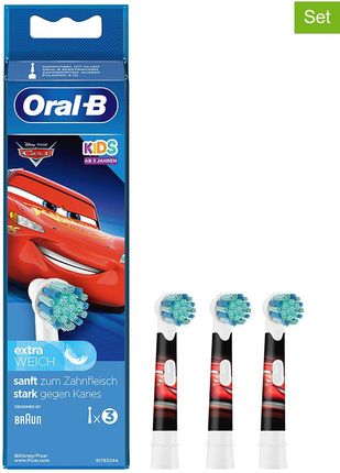 Oral-B Końcówki Kids Cars 3szt.