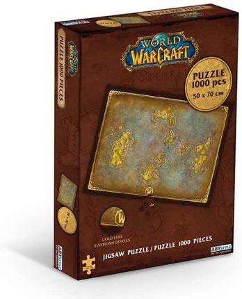 World of Warcraft Jigsaw Puzzle 1000 Pieces Azeroth's Map (1000 Elementów) Mapa Azerotha Abs