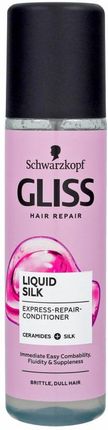 Schwarzkopf Gliss Kur Liquid Silk Odżywka Spray Do Włosów Matowych 200 ml