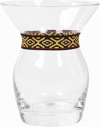 Matero szklane Glass Cuia Etnico żółte 250ml do Yerba Mate chimarrão