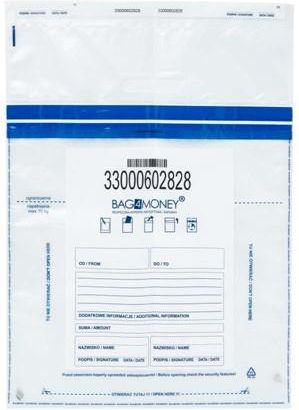 Koperty Bankowe 320X450Mm Transparentne Bag4Money