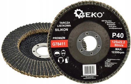 Geko Tarcza Listkowa Premium 125mm P40 G78411
