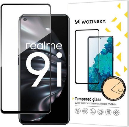Wozinsky super wytrzymałe szkło hartowane Full Glue na cały ekran z ramką Case Friendly Oppo A76 / A36 Realme 9i czarny