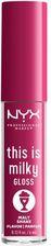 Zdjęcie NYX Professional Makeup This Is Mliky Gloss Błyszczyk Malt Shake 4 ml - Zawadzkie