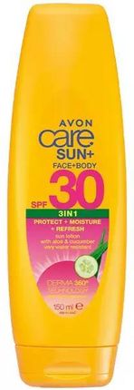 Avon Care Sun+ 3In1 Spf 30 Wodoodporny Balsam Przeciwsłoneczny Do Opalania 150Ml