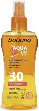 Babaria Spray Z Filtrem Do Opalania Solar Aqua Uv Spf 30 200 Ml