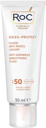 Roc Soleil Protect Anti Wrinkle Smoothing Fluid Lekki Fluid Ochronny Przeciw Starzeniu Się Skóry Spf 50 50 Ml