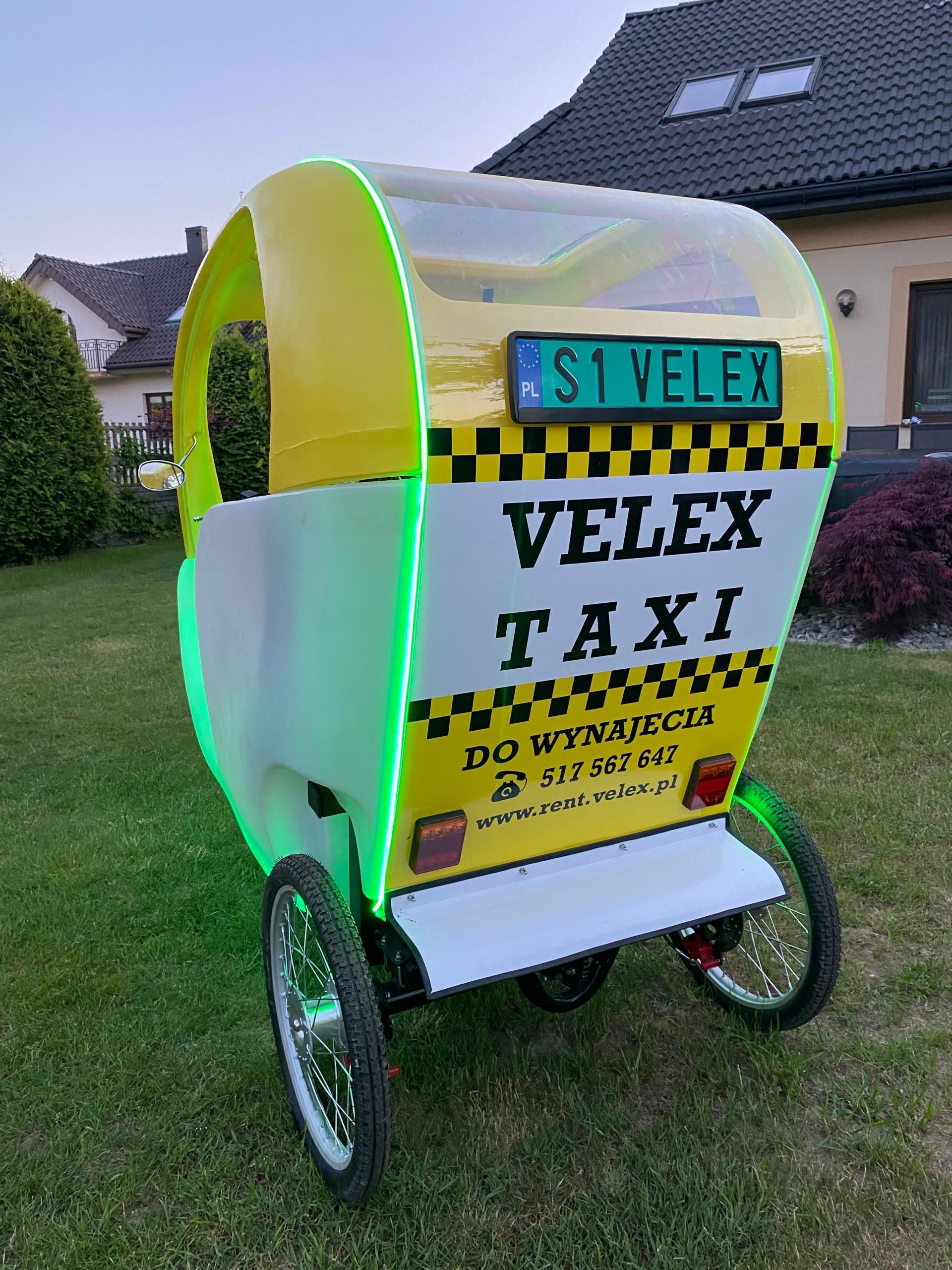 Pojazd elektryczny riksza VELEX trike TAXI - zdjęcie 1 Pojazd elektryczny riksza VELEX trike TAXI