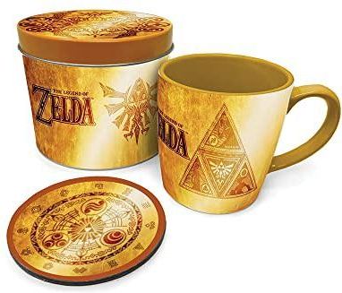 The Legend of Zelda Mug And Coaster In Tin Set / Zestaw Prezentowy Zelda Kubek Plus Podkładka w Ozdobnej Puszce