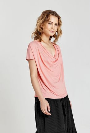 Moda Koszulki Koszulki z dekoltem woda Aniston Koszulka z dekoltem woda czarny Melan\u017cowy W stylu casual 