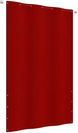 Parawan Balkonowy Czerwony 140X240Cm Tkanina Oxford