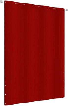 Parawan Balkonowy Czerwony 160X240Cm Tkanina Oxford
