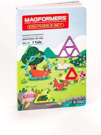 Magformers 7-Częściowy Zestaw Magnetyczny Edu Puzzle