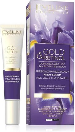 Eveline Cosmetics Gold&Retinol przeciwzmarszczkowy krem-serum pod oczy i na powieki 20ml