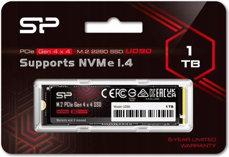 内蔵型SSD SP UD90 1TB M.2 2230 NVMe SSD Silicon Power 1TB UD90 NVMe PCIe 4.0 M.2 SU01KGBP44UD9007BH B&H