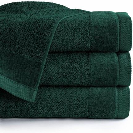 Detexpol Ręcznik Vito 100X150 Zielony Ciemny Frotte Bawełniany 550 G M2 65517