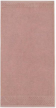 Zwoltex Ręcznik 70X140 Carlo Ab Piwonia-6753 Różowy Frotte Bawełniany 66101