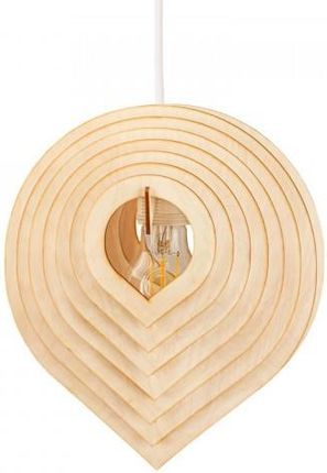 Deku - Aisha Lampa wisząca dekoracyjna drewniana Biała oprawka (570627)
