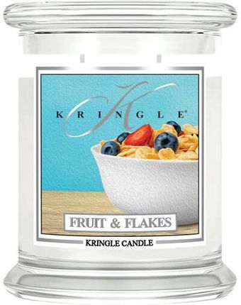 Kringle Candle Świeca Zapachowa W Szkle Z 2 Knotami Fruit & Flakes 623 G 7542871498967