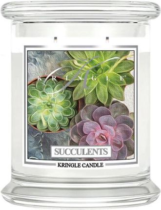 Kringle Candle Świeca Zapachowa W Szkle Z 2 Knotami Succulents 411 G 7542931498930
