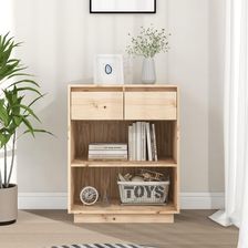 Zdjęcie vidaXL Szafka, 60X34X75 Cm, Lite Drewno Sosnowe 813834 - Rumia