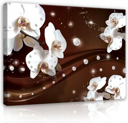 Consalnet Obraz Orchidea Kwiaty Diamenty Sypialnia 3D 100X70 16577798