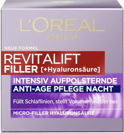Krem L'Oréal De Loreal Revitalift Filler na noc 50ml