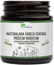 Naturalna Świeca Sojowa Przeciw Insektom 120Ml (Eukaliptus, Mięta Pieprzowa, Trawa Cytrynowa) 11846