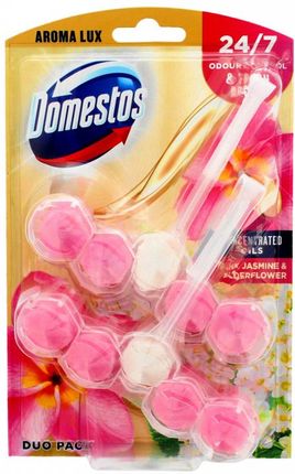 Unilever Domestos Aroma Lux Kostka Toaletowa Do Wc Pink Jasmine & Elderflower 1Op.-2X55G