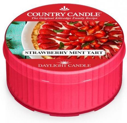 Kringle Candle Country Świeca 42G Strawberry Mint Tart 91313