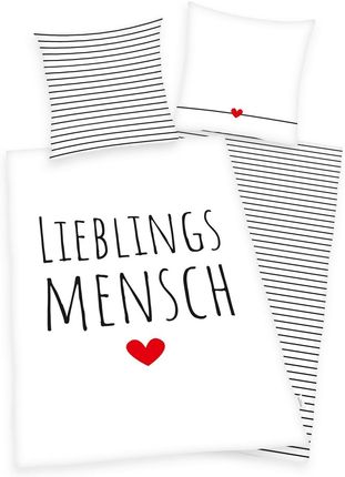 Herding Pościel Bawełniana Lieblings Mench, 140X200 Cm, 70 90 Cm 236814