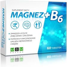 Zdjęcie MBM PHARMA Magnez + B6 60tabl. - Przedecz
