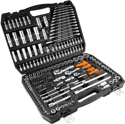 くうるう　1216 KS Tools 917.0216 Zestaw kluczy nasadowych, 216-szt 1/4