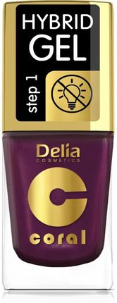 Delia Cosmetics Coral Hybrid Gel Emalia do paznokci nr 76 11ml