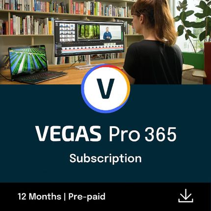 Magix Software Gmbh VEGAS PRO 365 (KOMERCYJNA SUBSKRYPCJA NA 12 MIESIĘCY) (639191250262ESD)