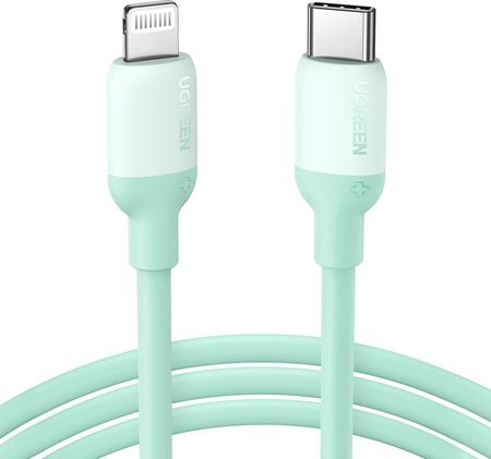 Ugreen kabel do szybkiego ładowania USB Typ C - Lightning (certyfikat MFI) chip C94 Power Delivery 1m zielony (US387 20308) (6957303823086)