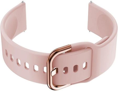 Pasek gumowy do smartwatch 20mm - różowy/rosegold