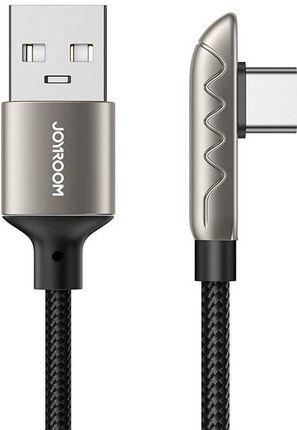 Joyroom gamingowy kabel USB - USB Typ C do ładowania / transmisji danych 3A 1,2m srebrny (S-1230K3) (6941237155597)