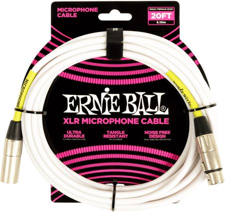Ernie Ball 20' XLR Cable White