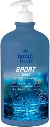 Family Fresh Sport 2w1 szampon i żel pod prysznic 1000ml