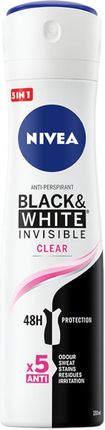 Nivea Black & White Clear antyperspirant w spray'u 150ml