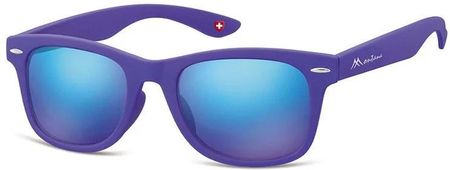 Montana Okulary przeciwsłoneczne Lustrzanki dziecięce nerdy 965F fioletowe matowe