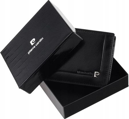 Skórzany portfel z systemem antykradzieżowym — Pierre Cardin