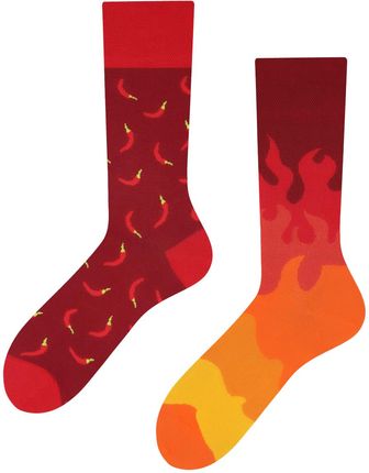 Papryczki Chilli Peppers Todo Socks, Papryka, Ogień, Ostre Kolorowe Skarpetki