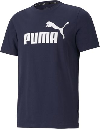Męska Koszulka PUMA ESS LOGO 58666606 – Granatowy – S